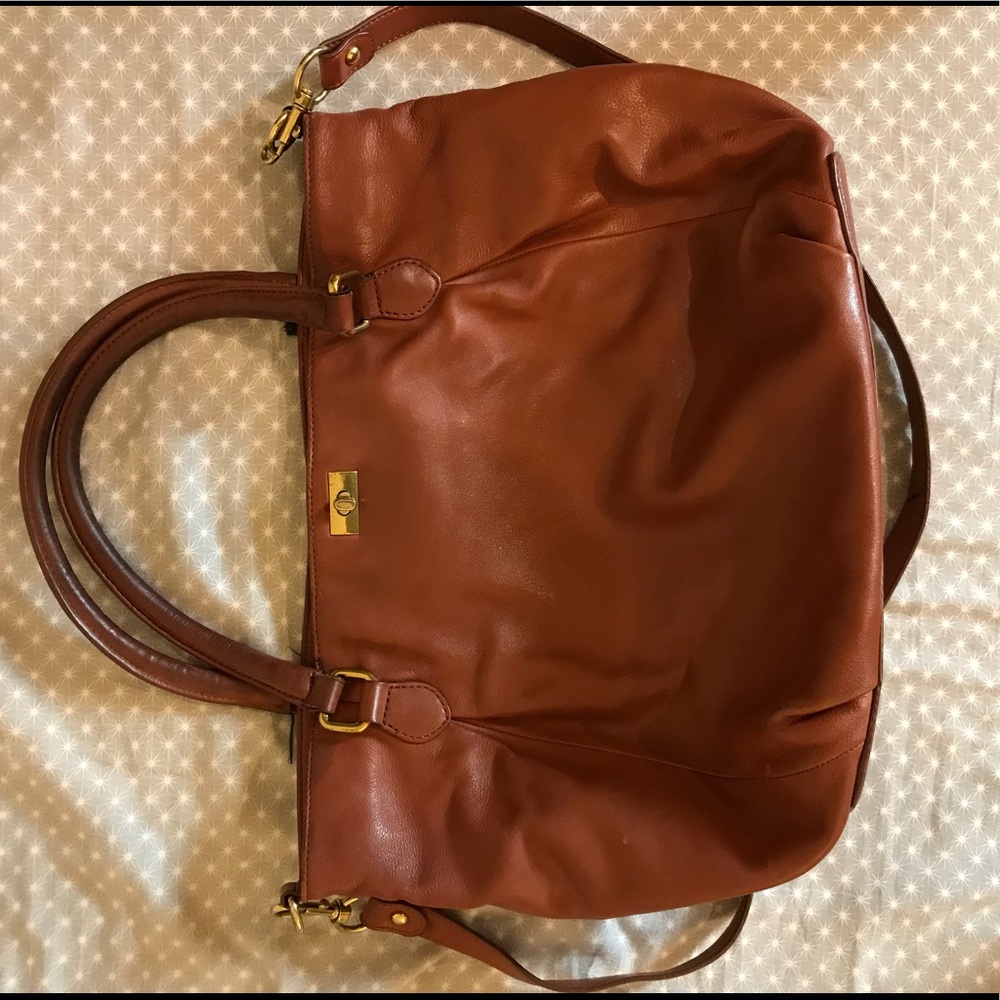 J. Crew Saddle Leather Shoulder Bag